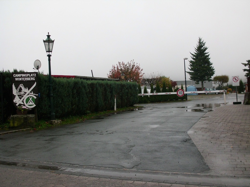 Campingplatz Winterberg Einfahrt