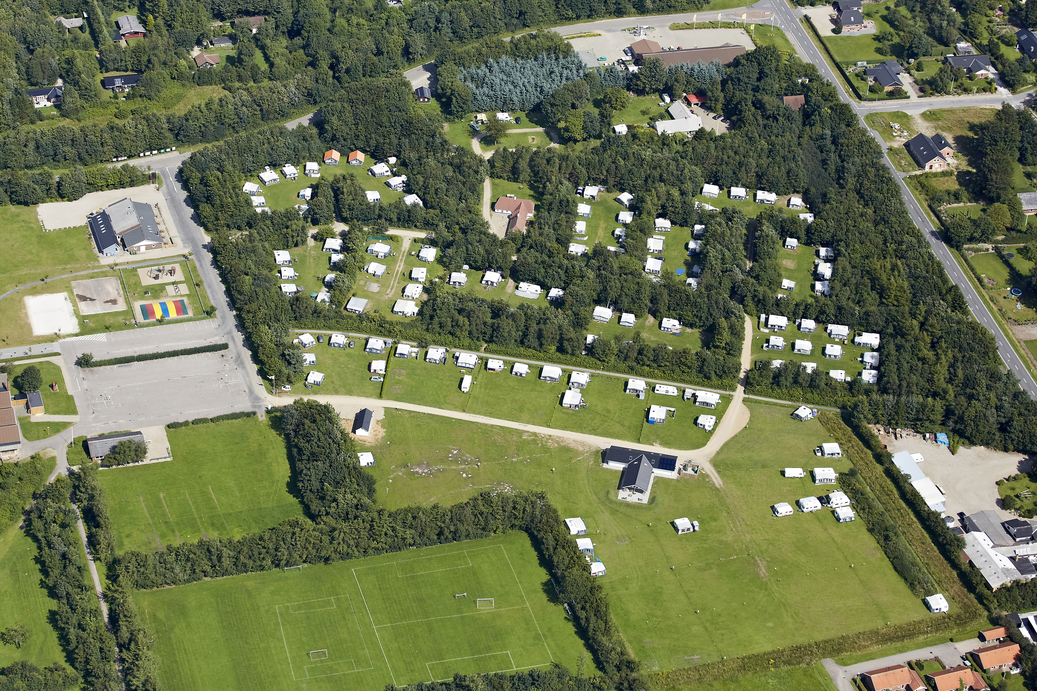 Arrild-Frerieby-Camping Luftbild